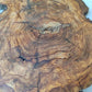 Live Edge Olive Wood Slab 38x46cm Epoxy Resin Coffee Table