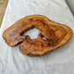 Rare Olive Wood Live Edge Slab – Premium Sustainable Luxury Unique Grain 29x39x3 cm - Olive Generic