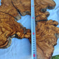 Rare Ancient Olive Wood Slab 43x53cm Live Edge Lumber for Epoxy Resin.