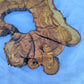 Rare Olive Wood Live Edge Slab 28x40cm | Exotic Epoxy Resin & Luthier Wood | Super Dry 3% Moisture | Sustainable Luxury