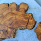 Rare Olive Wood Slab 51x53cm | Premium Live Edge for Epoxy Resin, Clock, Guitar Body | Ultra Dry Sustainable Luxury DIY Lumber.