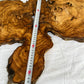 Rare Live Edge Olive Wood Slab (44x64cm) - Super Dry Epoxy Resin Lumber for Coffee Table, Clock & Guitar Body - Unique Natural Grain Art.