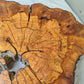Thick Olive Wood Slab Live Edge 43x44x6cm Epoxy Statement