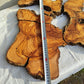 Rare Olive Wood Slab 23"x23" | Live Edge Epoxy Table Top | Premium Luthier Wood | Dry Exotic Lumber | Unique Grain DIY Art 58x59cm.