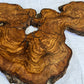 Rare Olive Wood Slab 31x55cm for Epoxy Resin & Guitar Body | Live Edge Sustainable Luxury | Unique Grain Luthier Wood | Super Dry DIY Art.