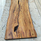 Rare Olive Wood Live Edge Slab – 35x79x2.7 cm – Natural Luster, Unique Grain, Sustainable Luxury