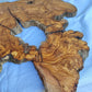 Rare Ancient Olive Wood Slab 43x53cm Live Edge Lumber for Epoxy Resin.