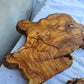 Rare Live Edge Olive Wood Slab 2pc Set 50x52cm | Super Dry 3% Moisture for Epoxy Resin & Guitar | Unique Grain Sustainable Luxury Art Wood.
