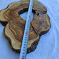 Rare Olive Wood Live Edge Slab 27x37cm | Super Dry 3% Moisture | Exotic Lumber for Epoxy Resin Luthier & Luxury Crafts