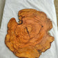 Rare Olive Wood Slab – Live Edge Unique Grain Sustainable Luxury – 39x43x2.5cm Premium Natural Luster Epoxy Friendly