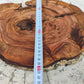 Rare Olive Wood Live Edge Slab - Unique Grain - Sustainable Luxury for Epoxy & Luxury Crafts (30x38 cm)