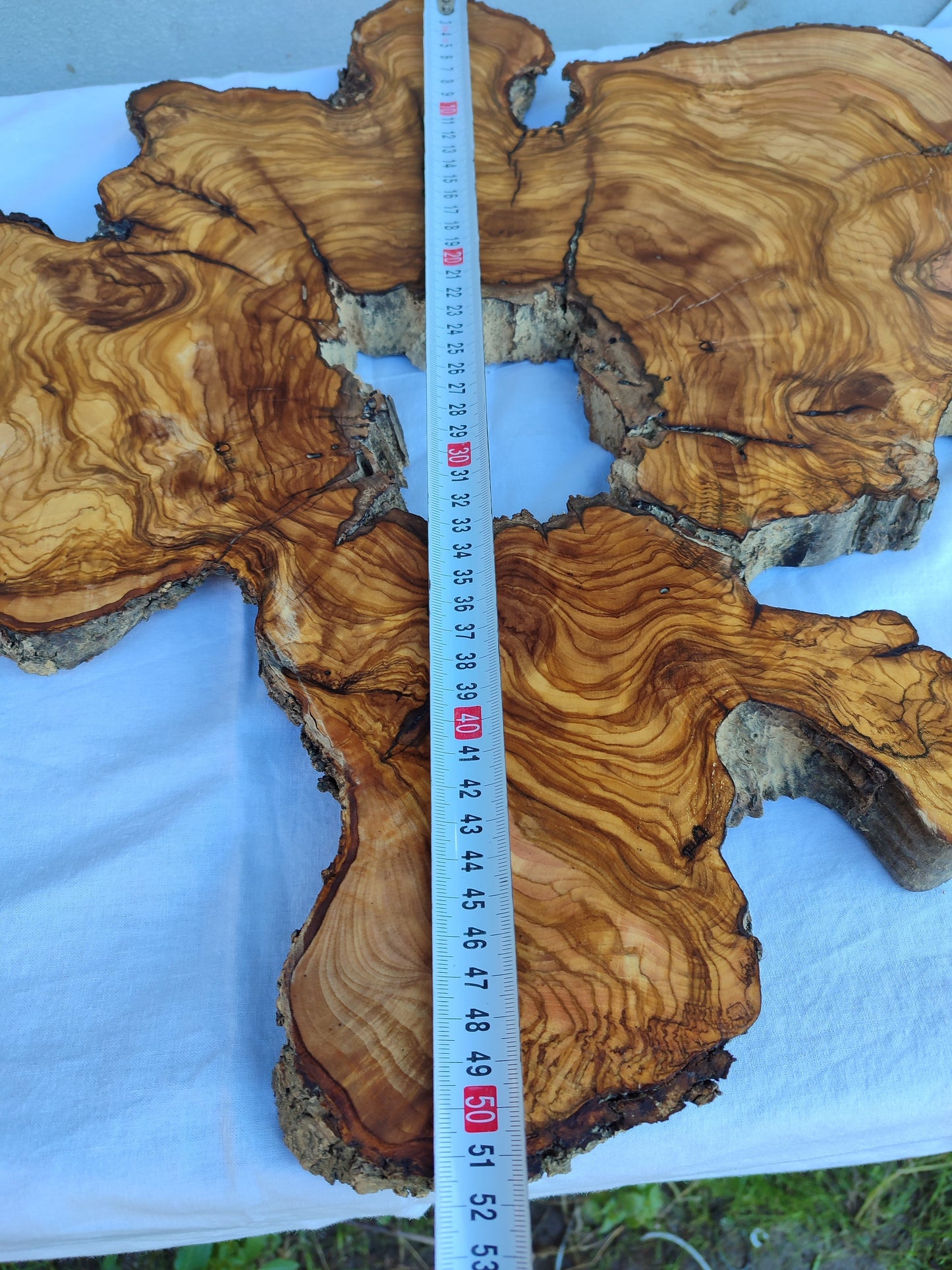 Rare 300yr Old Olive Wood Slab | Huge Live Edge for Epoxy Resin | Super Dry Unique Grain | Luthier Guitar Body & Clock Base | Luxury DIY.