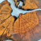 Rare Olive Wood Slab - Live Edge Slab, Unique Grain, Sustainable Luxury - 36x38x2.5 cm