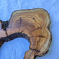 Rare Live Edge Olive Wood Slab 29x40cm | Unique Grain for Epoxy Guitar & Luxury Crafts | Ultra-Dry 3% Moisture Lumber