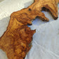 Long Olive Wood Slab | Live Edge Wood Slice for Sculptural Wall Art & Decor.