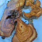 200+ Year Live Edge Olive Wood with Natural Voids for Epoxy Table.