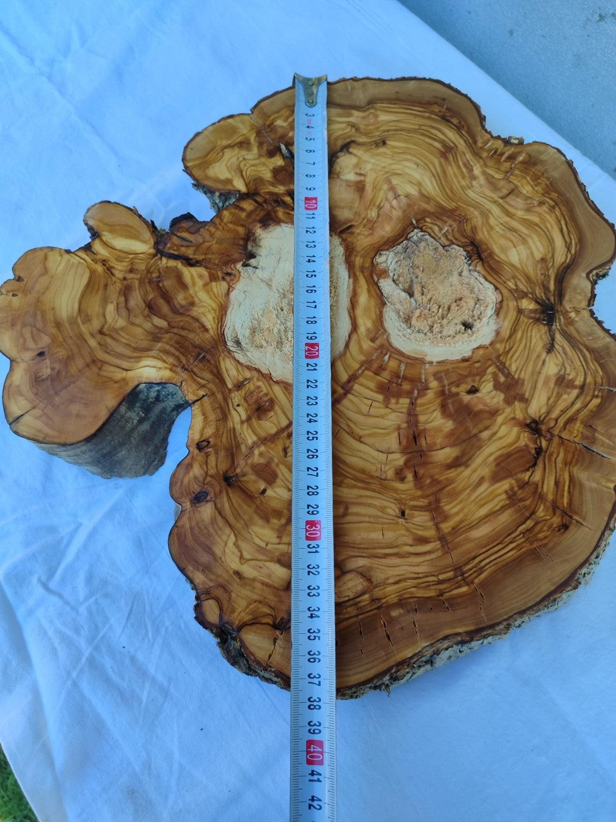 Ancient Olive Wood Slab 200+ Years | Thick Live Edge Olive Wood.