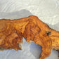 Long Olive Wood Slab | Live Edge Wood Slice for Sculptural Wall Art & Decor.