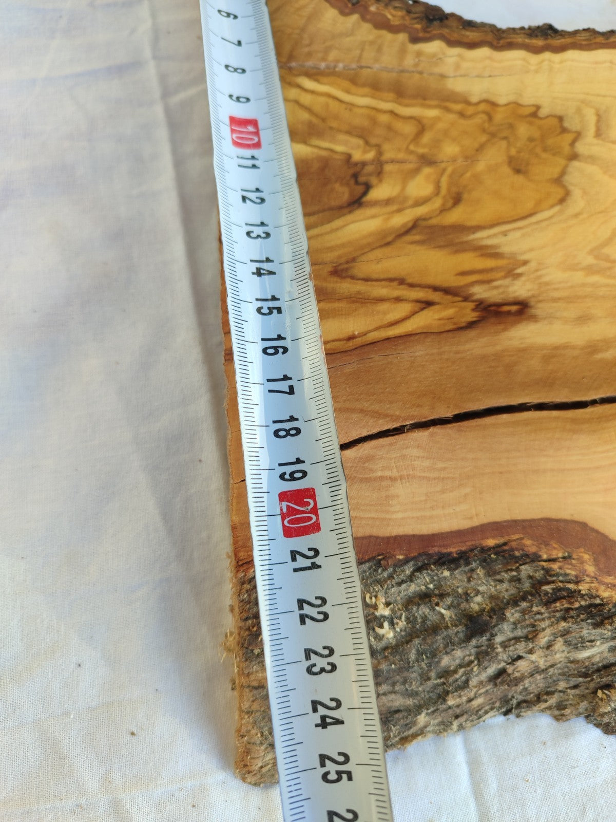 Extra Long Olive Wood Slab | Live Edge Wood Plank for Epoxy Table & Furniture.