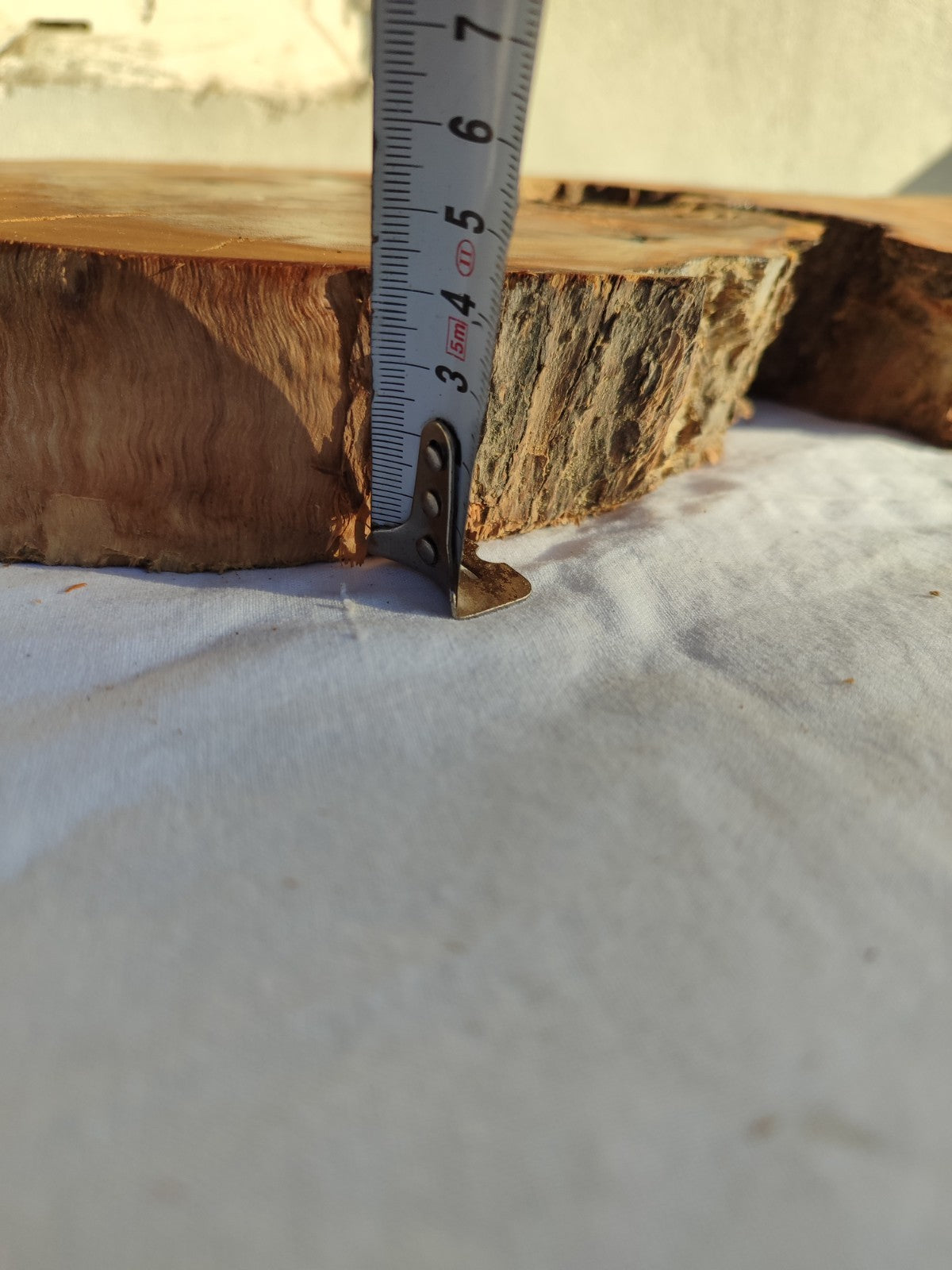 200+ Year Old Olive Wood Slab | Thick Live Edge Olive Wood Slice.