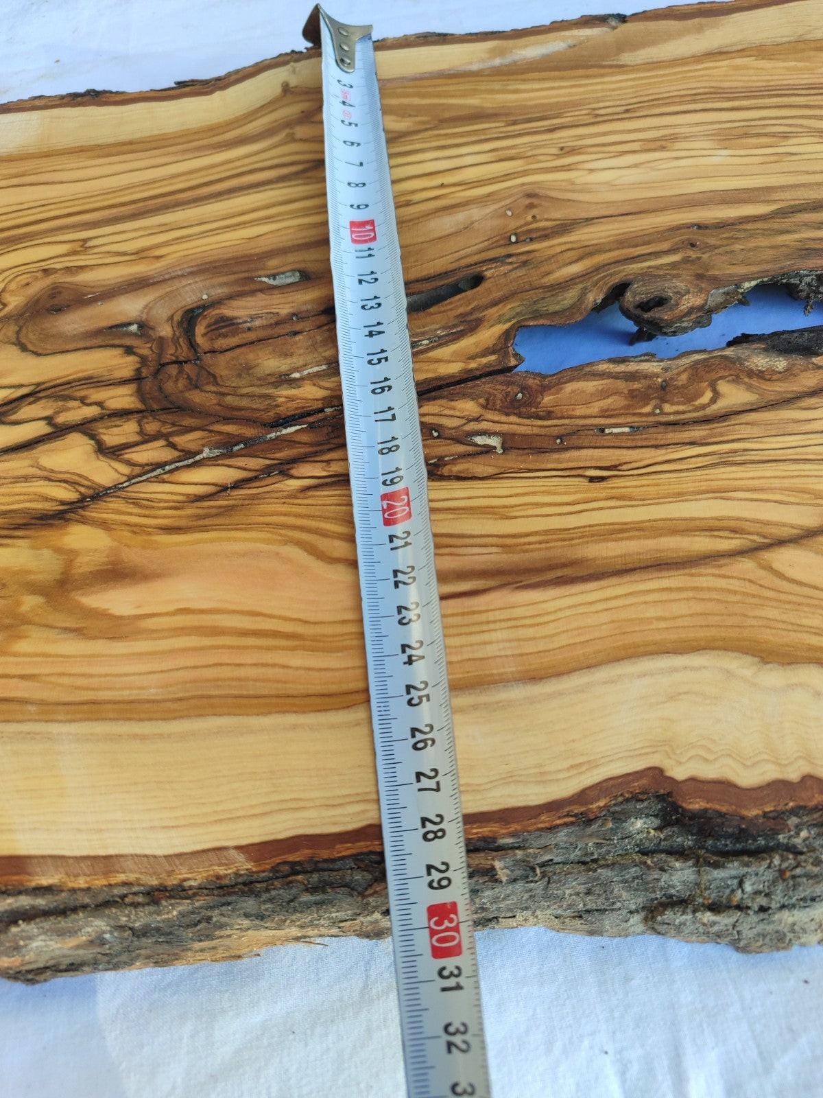 Large Olive Wood Slab | Live Edge Wood Plank for Table, Desk & Furniture.