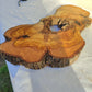 Large Olive Wood Slab 200+ Years | Live Edge Wood Slice 50x34cm for Epoxy.