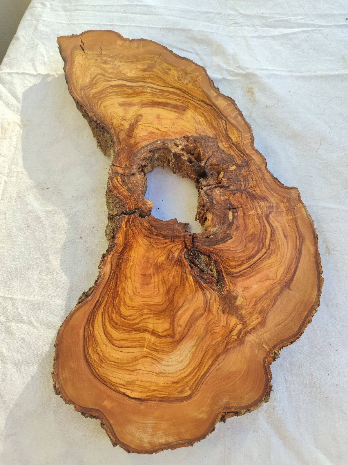 200+ Year Old Olive Wood Slab | Long Live Edge Olive Wood Slice.