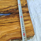 Large Olive Wood Slab | Live Edge Wood Plank for Table, Desk & Furniture.
