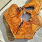 200+ Year Old Olive Wood Slab | Large Live Edge Olive Wood Slice with Voids.