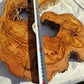 Large Olive Wood Slab 200+ Years | Live Edge Wood Slice 50x34cm for Epoxy.