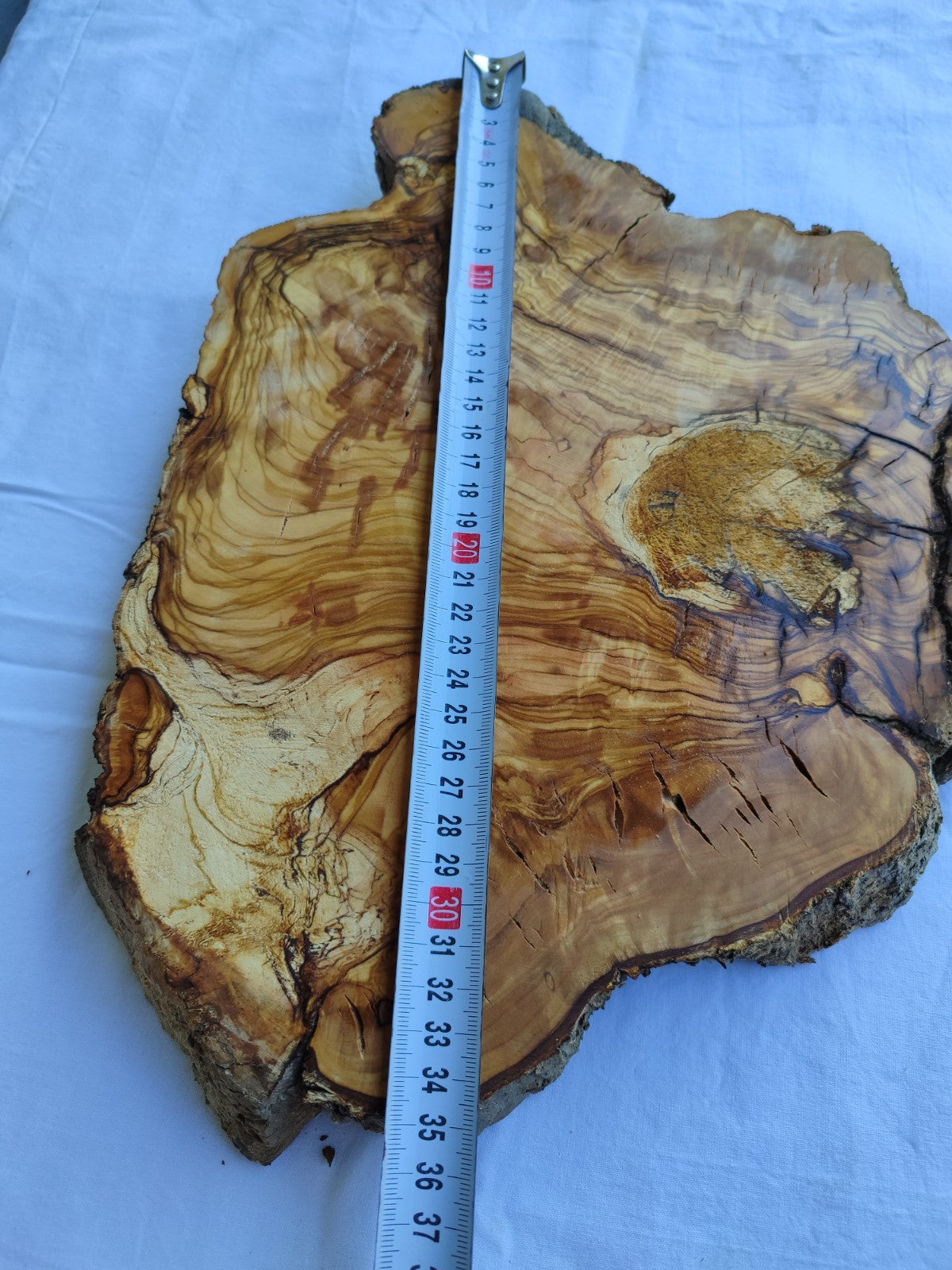 Small Olive Wood Slab 200+ Years | Live Edge Olive Wood Slice for Epoxy.