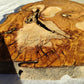 200+ Year Old Olive Wood Slab | Live Edge Olive Wood Slice for Epoxy Resin.