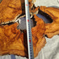 200+ Year Old Olive Wood Slab | Large Live Edge Olive Wood Slice with Voids.