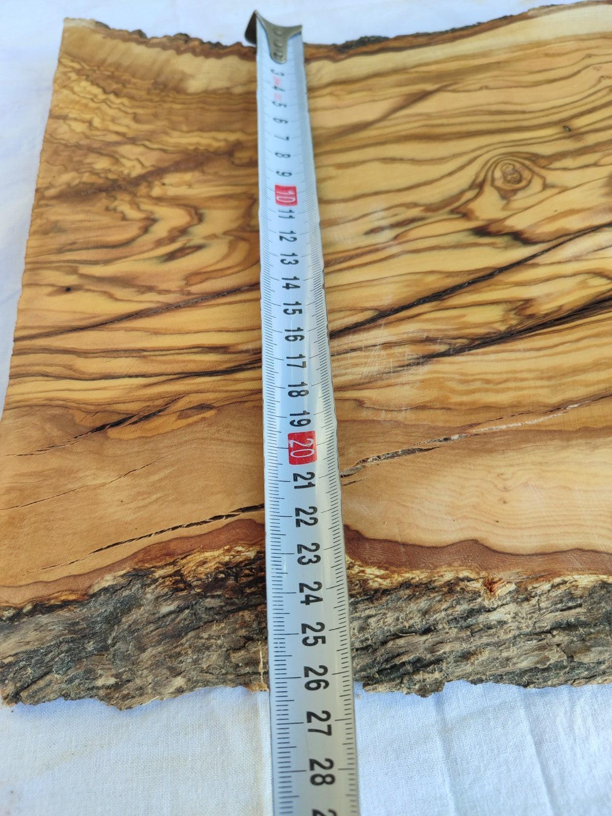 Large Olive Wood Slab | Live Edge Wood Plank for Table, Desk & Furniture.
