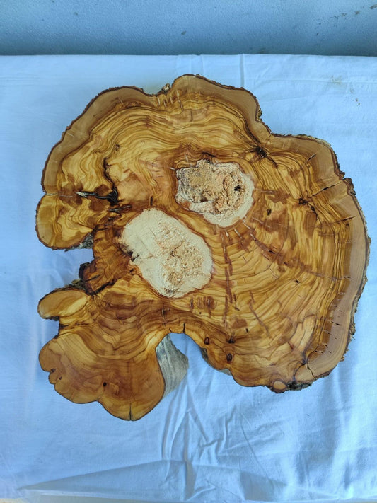 Ancient Olive Wood Slab 200+ Years | Thick Live Edge Olive Wood.