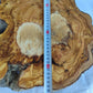 Olive Wood Slab with Natural Center | 200+ Year Old Live Edge Wood.