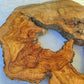 200+ Year Old Olive Wood Slab | Large Live Edge Olive Wood Slice with Voids.