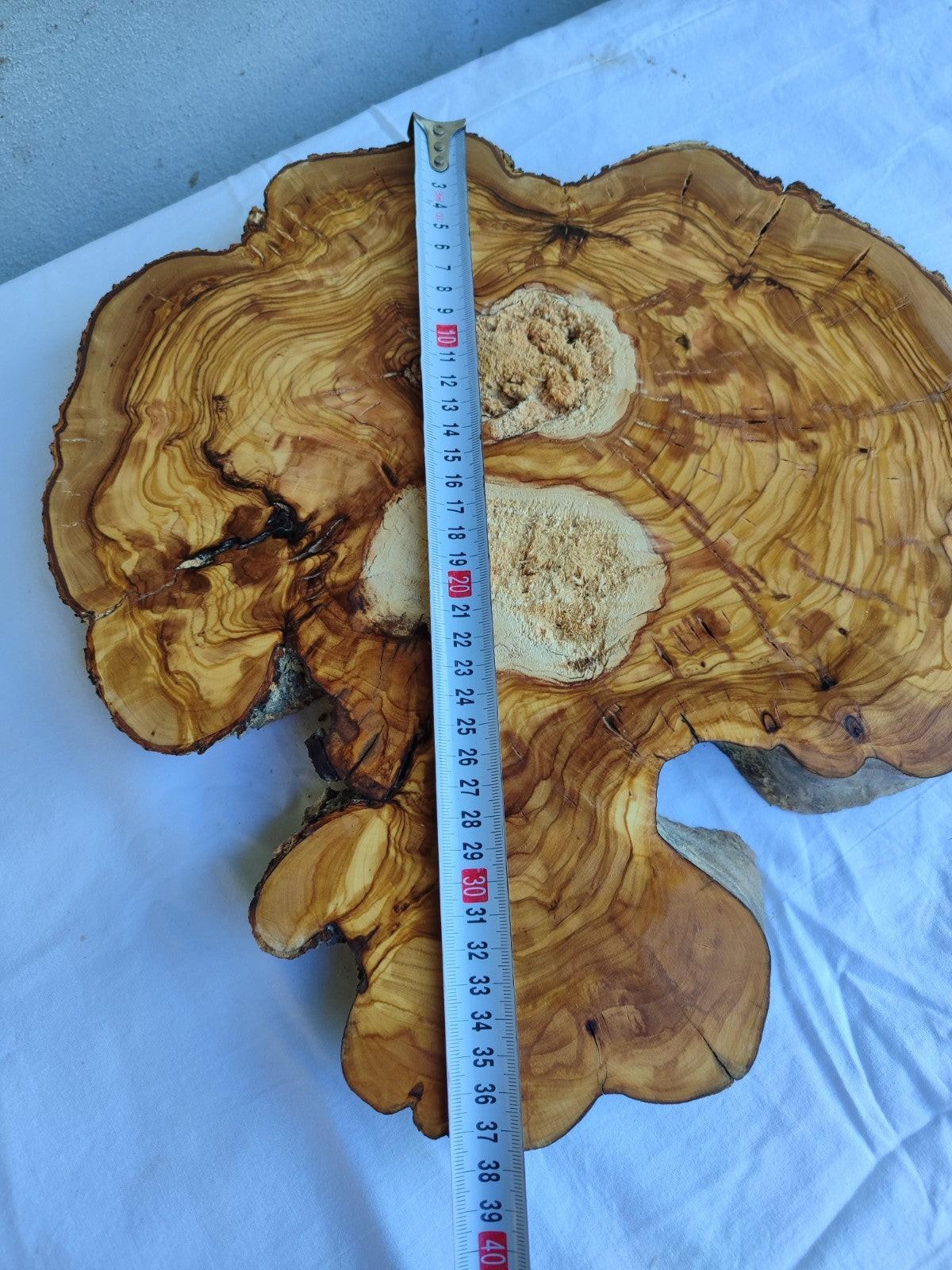 Ancient Olive Wood Slab 200+ Years | Thick Live Edge Olive Wood.