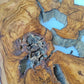 200+ Year Live Edge Olive Wood with Natural Voids for Epoxy Table.