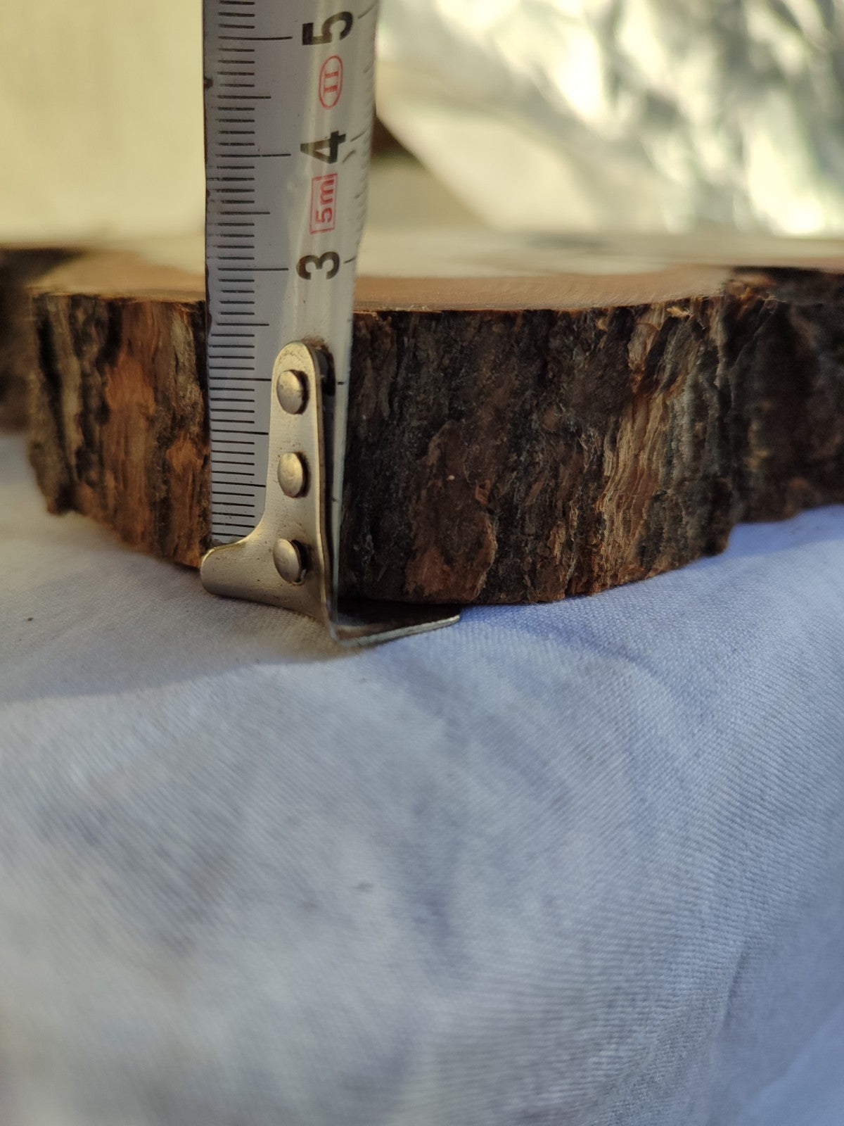 Large Olive Wood Slab 200+ Years | Live Edge Wood Slice 50x34cm for Epoxy.
