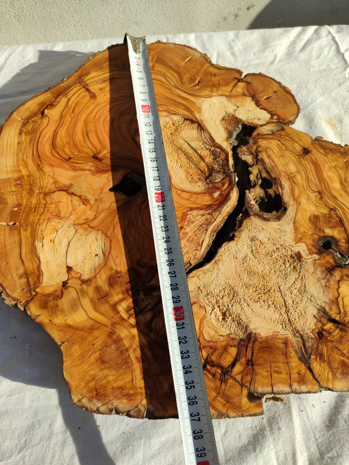 200+ Year Old Olive Wood Slab | Live Edge Olive Wood Slice for Epoxy.
