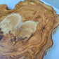 Olive Wood Slab with Natural Center | 200+ Year Old Live Edge Wood.