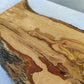 Extra Long Olive Wood Slab | Live Edge Wood Plank for Epoxy Table & Furniture.