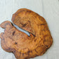 Olive Wood Slab Live Edge Raw 32x33cm Epoxy Resin Handmade