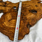 Rare Olive Wood Slab Live Edge 37x60cm | Unique Grain for Epoxy Resin & Coffee Table | Premium Luthier Wood | Sustainable Luxury Art.