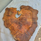 Rare Live Edge Olive Wood Slab – 37x43x2.5 cm, Natural Luster, Unique Grain, Sustainable Luxury for Epoxy & Art