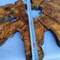 3pcs Rare Live Edge Olive Wood Slab 55x56cm | Super Dry 3% Moisture | Unique Grain for Epoxy Resin, Guitar Body & Luxury Art.
