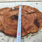 Rare Olive Wood Live Edge Slab - Unique Grain - Sustainable Luxury for Epoxy & Luxury Crafts (30x38 cm)