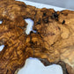 Rare Olive Wood Slab 43x66cm | Live Edge for Epoxy Resin & Coffee Table | Premium Dry Luthier Wood | Unique Grain Sustainable Luxury Art.