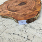 Rare Live Edge Olive Wood Slab - Premium 100% Natural - Unique Grain - Sustainable Luxury - 32x38x2.49 cm
